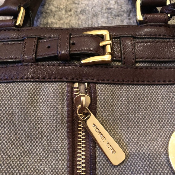 Michael Kors Marina Canvas Satchel - Picture 2 of 9